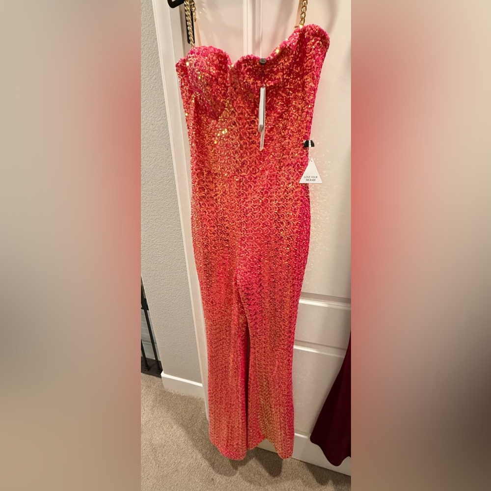 NADINE MERABI Pink Sequin Jumpsuit - Picture 5 of 10